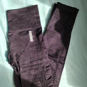 gymshark energy+ seamless leggings - black - small